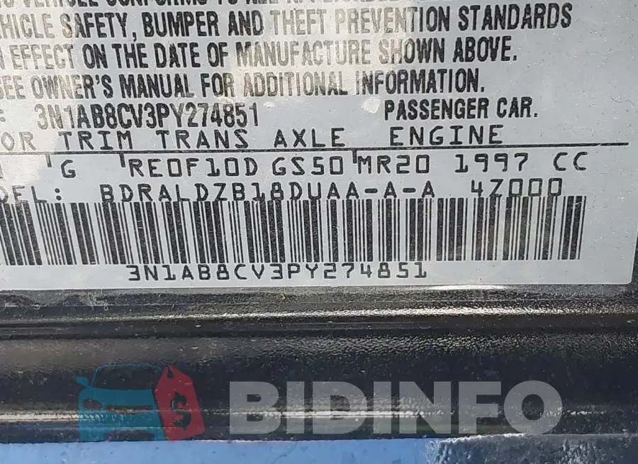 3N1AB8CV3PY274851 Photo# 9