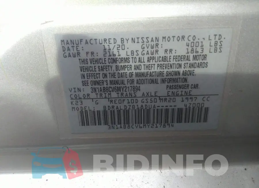 3N1AB8CV6MY217894 Photo# 9