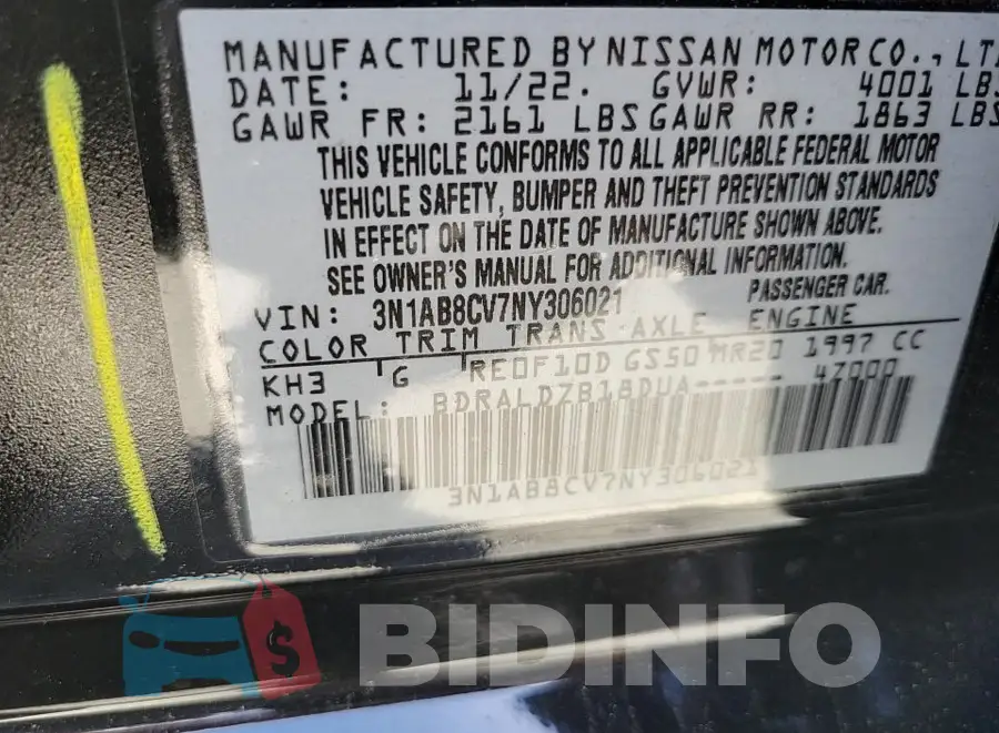 3N1AB8CV7NY306021 Photo# 8
