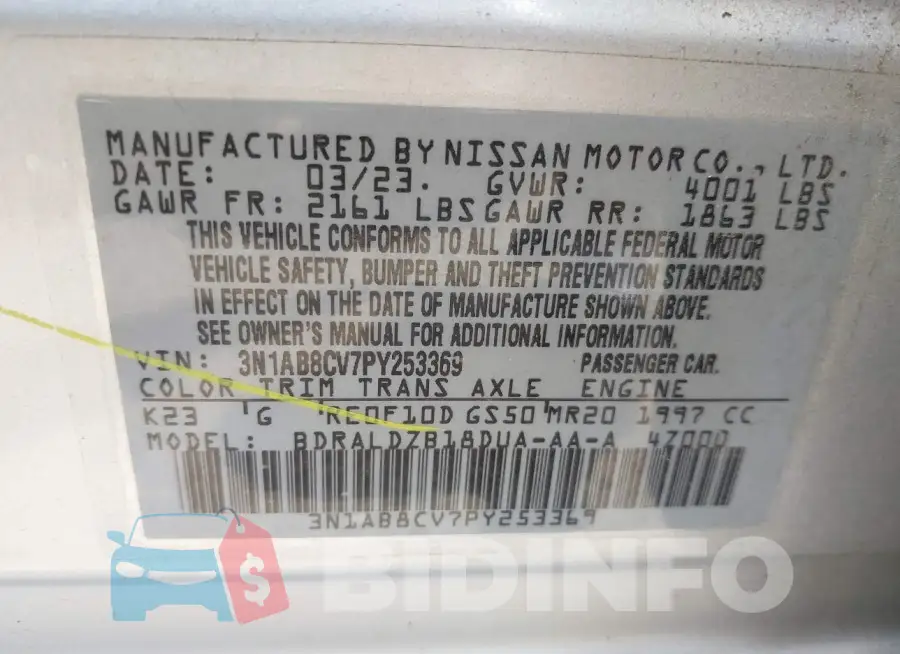 3N1AB8CV7PY253369 Photo# 9