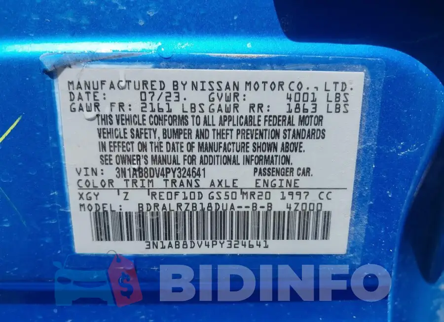 3N1AB8DV4PY324641 Photo# 9