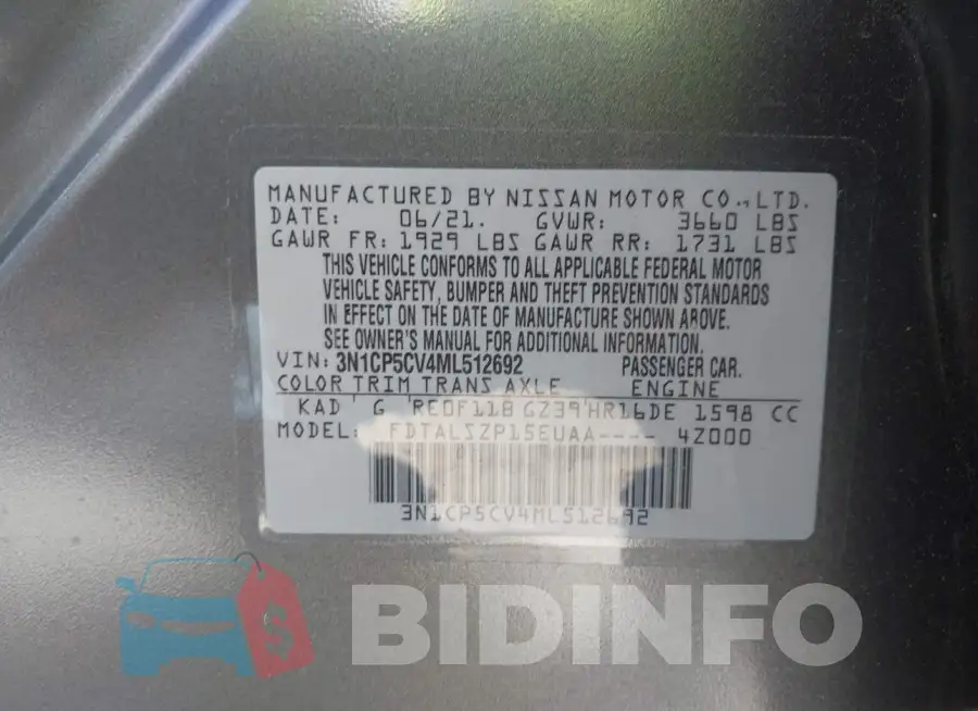 3N1CP5CV4ML512692 Photo# 9
