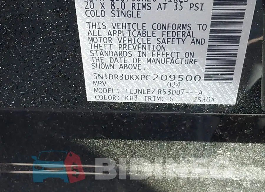 5N1DR3DKXPC209500 Photo# 9