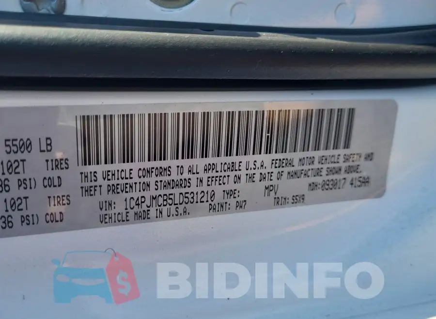 1C4PJMCB5LD531210 Photo# 10