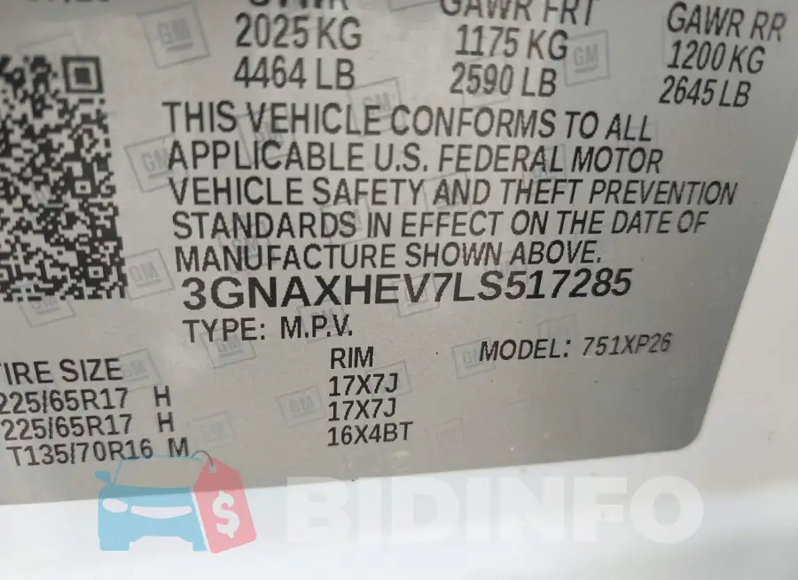 3GNAXHEV7LS517285 Photo# 9