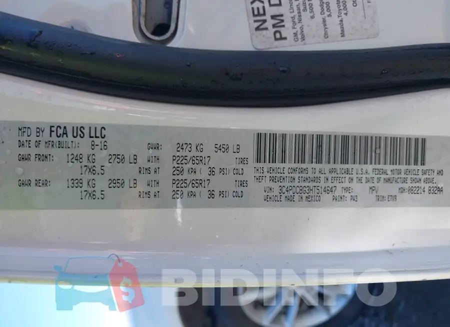 3C4PDCBG3HT514647 Photo# 9