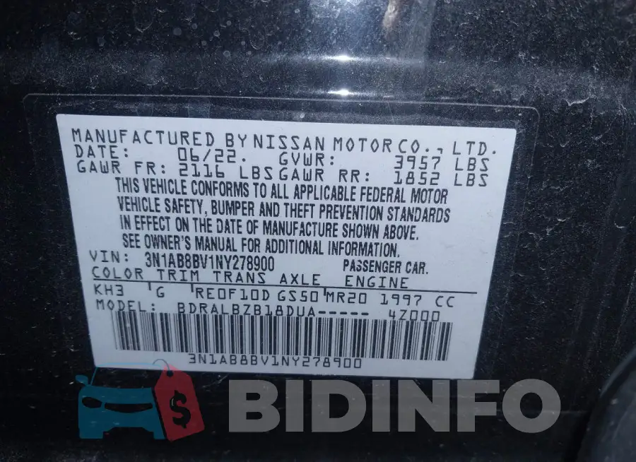 3N1AB8BV1NY278900 Photo# 9