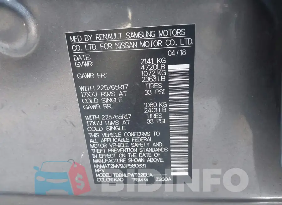 KNMAT2MV9JP580631 Photo# 9