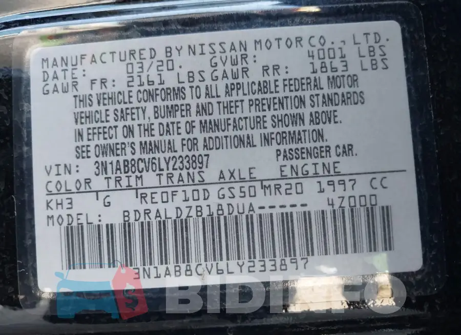 3N1AB8CV6LY233897 Photo# 9