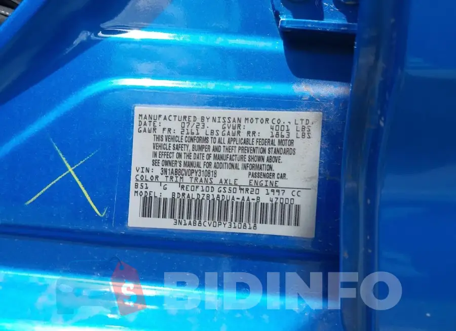 3N1AB8CV0PY310818 Photo# 9
