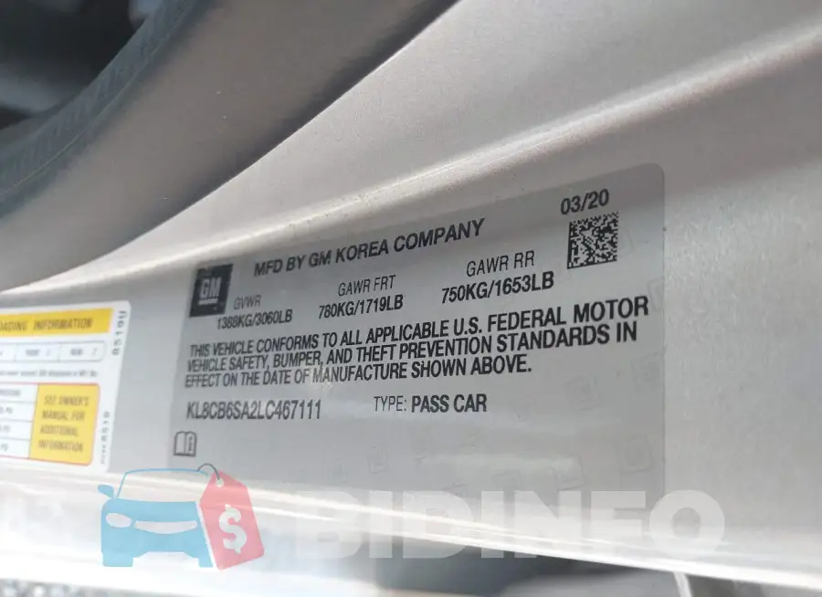 KL8CB6SA2LC467111 Photo# 9