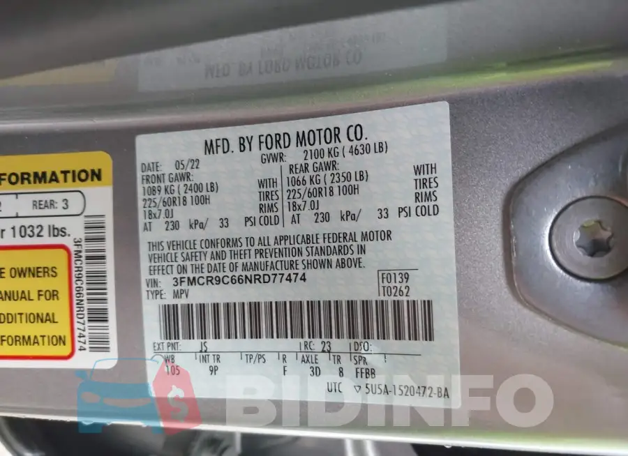 3FMCR9C66NRD77474 Photo# 9