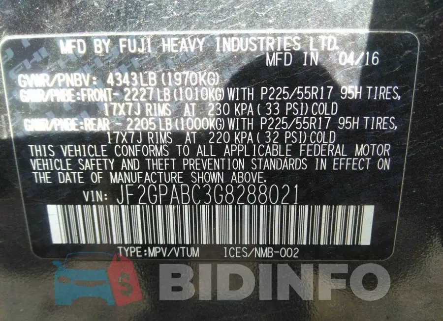 JF2GPABC3G8288021 Photo# 9