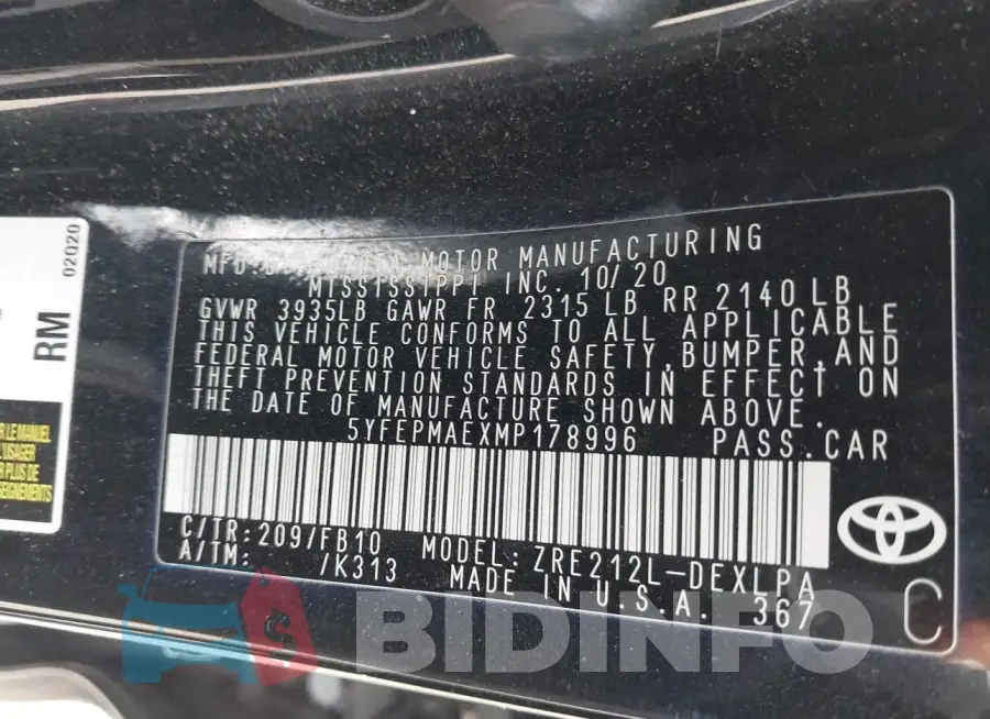 5YFEPMAEXMP178996 Photo# 9