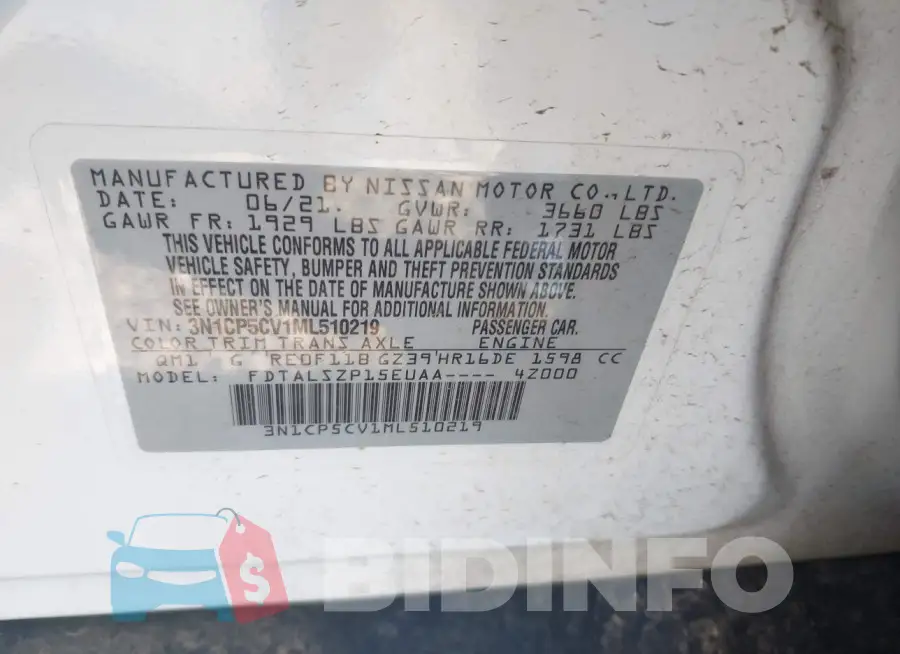 3N1CP5CV1ML510219 Photo# 9