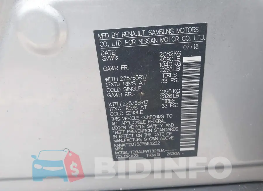 KNMAT2MT5JP564232 Photo# 9