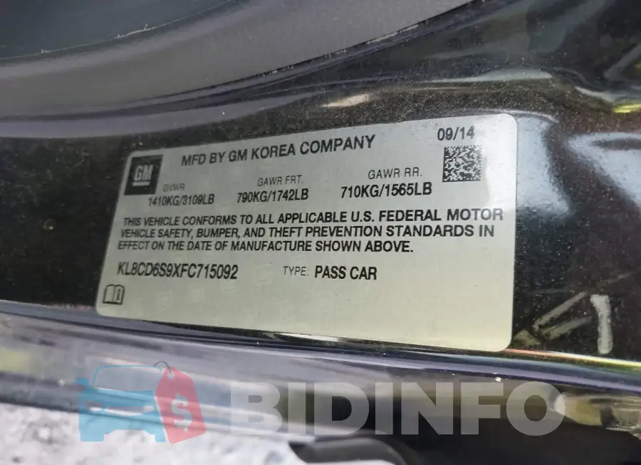 KL8CD6S9XFC715092 Photo# 9