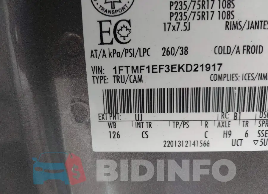 1FTMF1EF3EKD21917 Photo# 9
