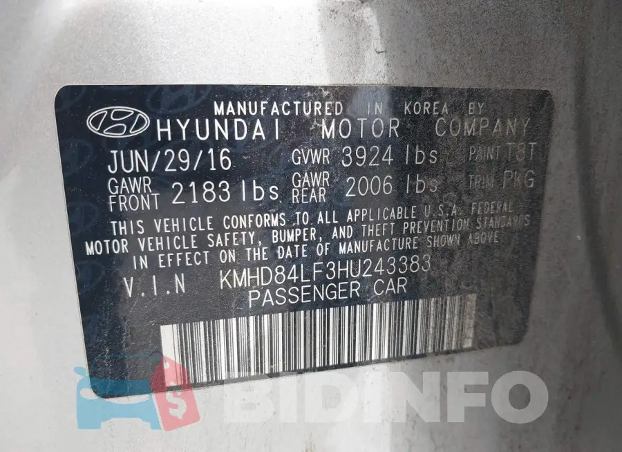 KMHD84LF3HU243383 Photo# 9