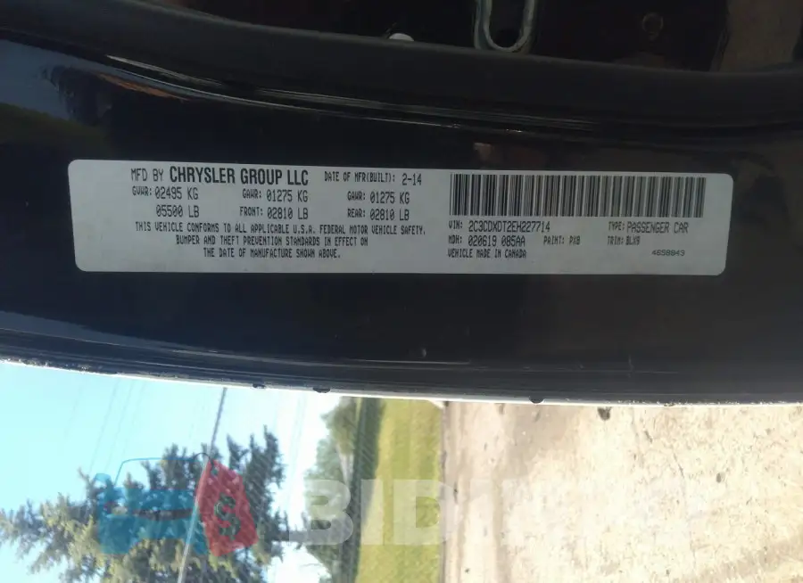 2C3CDXDT2EH227714 Photo# 9