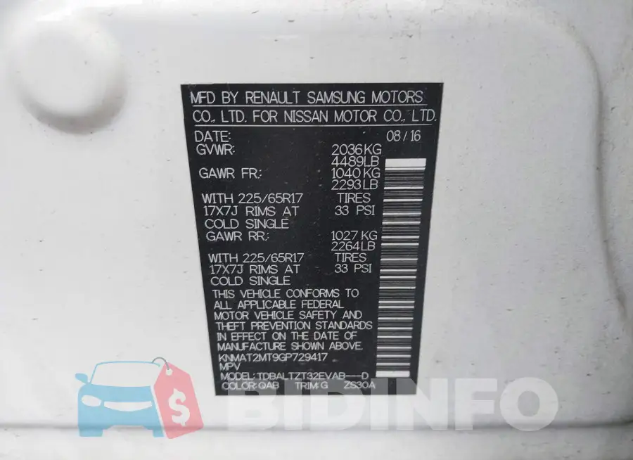 KNMAT2MT9GP729417 Photo# 9