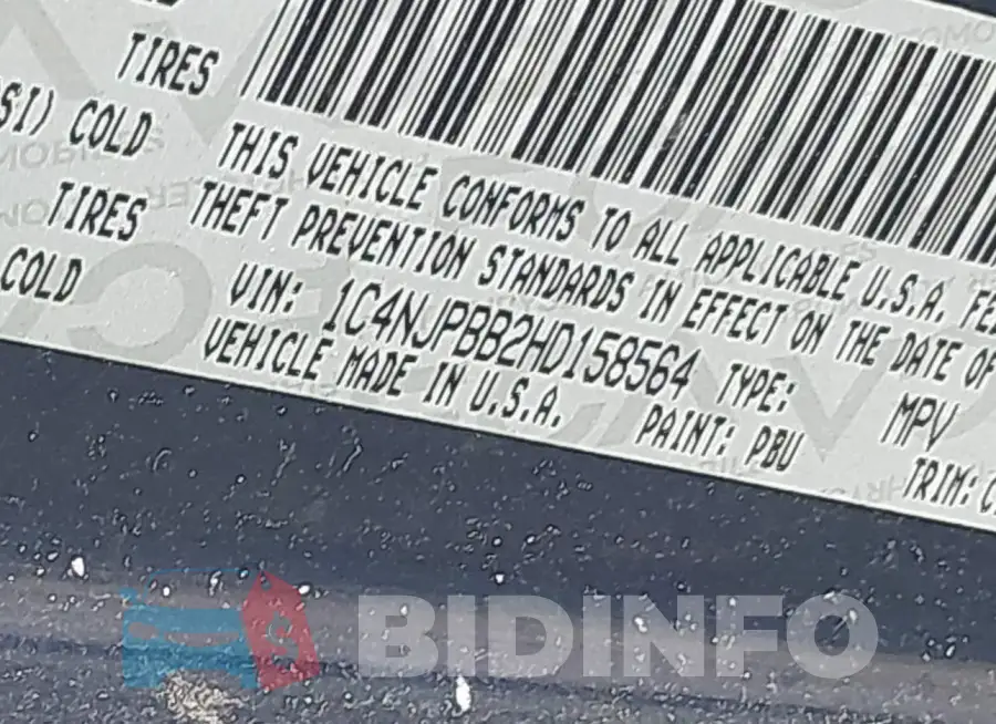 1C4NJPBB2HD158564 Photo# 9