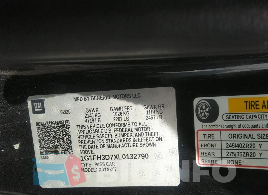 1G1FH3D7XL0132790 Photo# 9