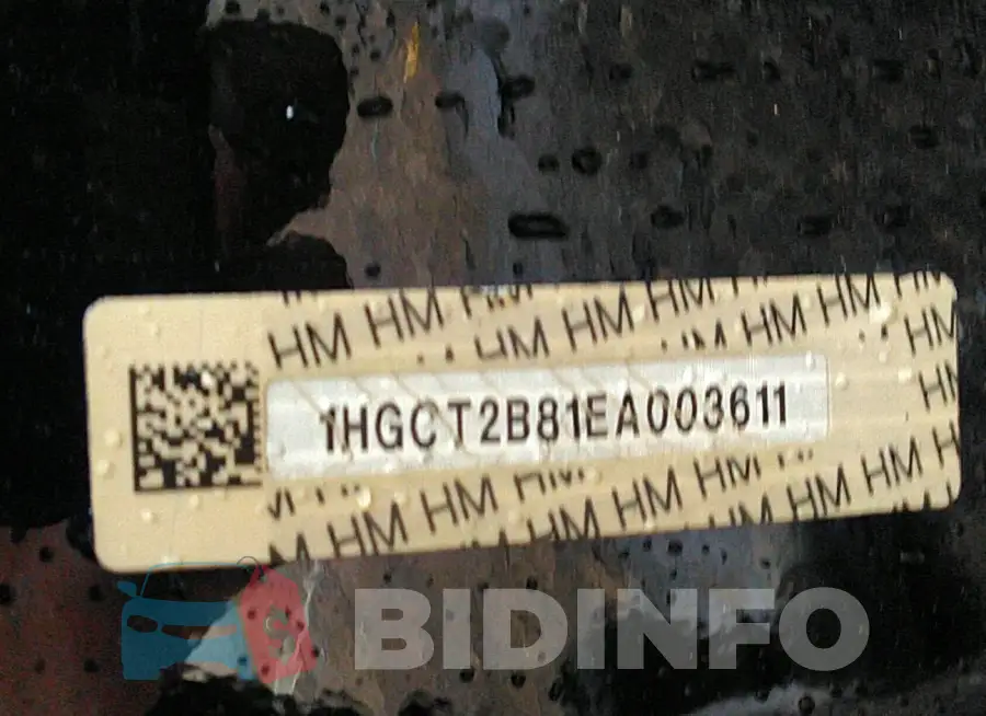 1HGCT2B81EA003611 Photo# 9