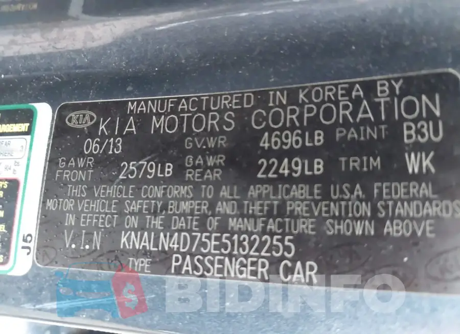 KNALN4D75E5132255 Photo# 9