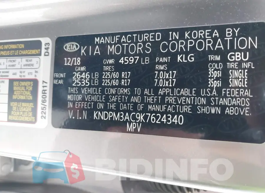 KNDPM3AC9K7624340 Photo# 9