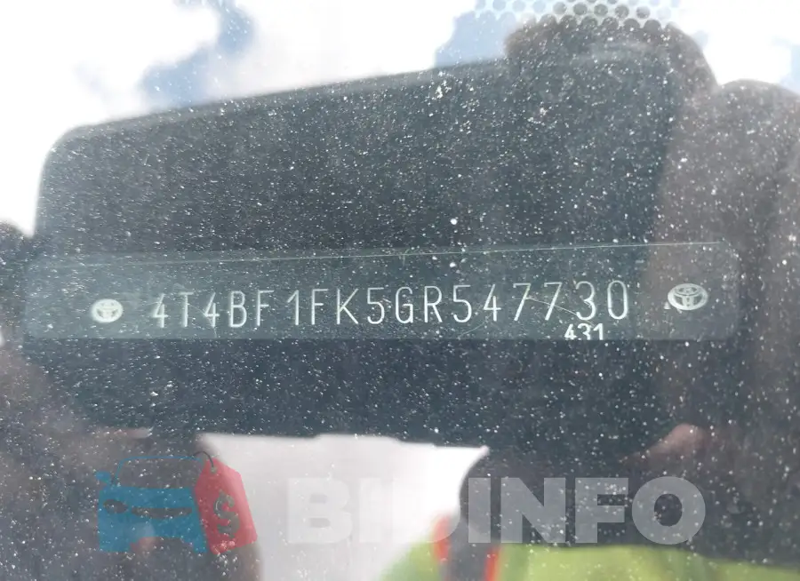 4T4BF1FK5GR547730 Photo# 17