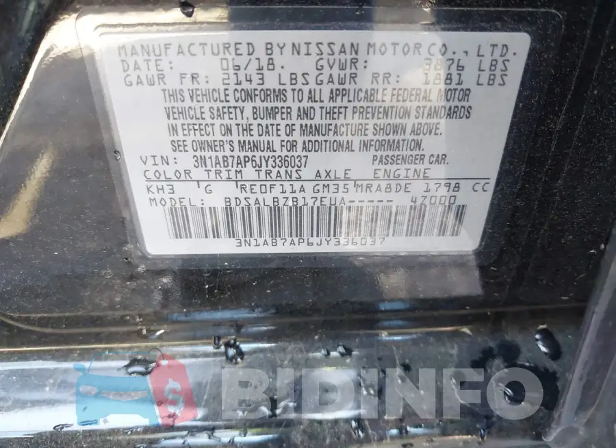 3N1AB7AP6JY336037 Photo# 9