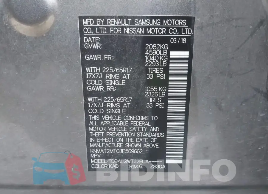 KNMAT2MT0JP569662 Photo# 9