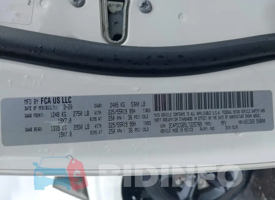 3C4PDCGB5LT225789 Photo# 9