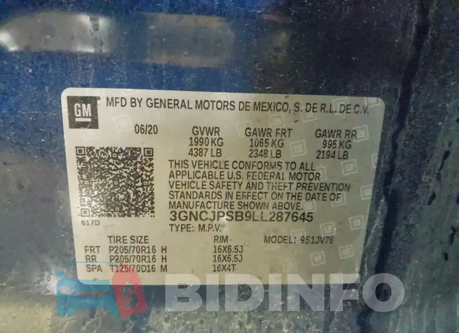3GNCJPSB9LL287645 Photo# 9