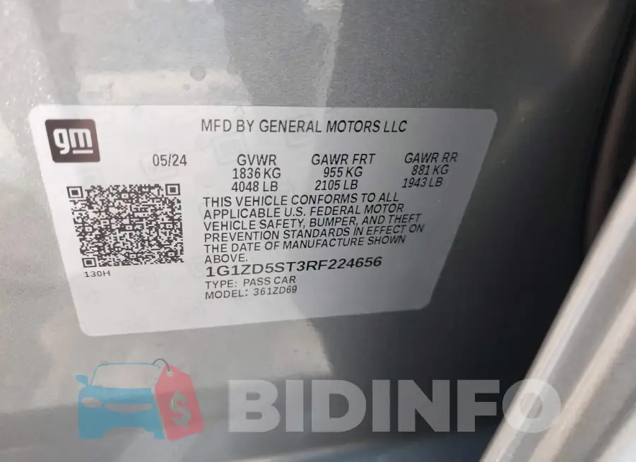 1G1ZD5ST3RF224656 Photo# 9
