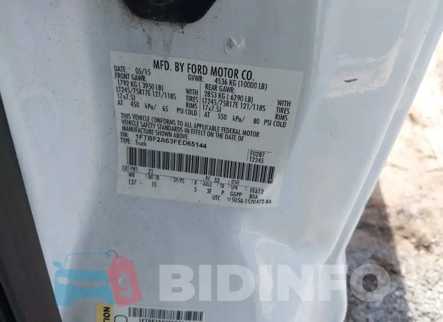 1FTBF2A63FED65144 Photo# 9