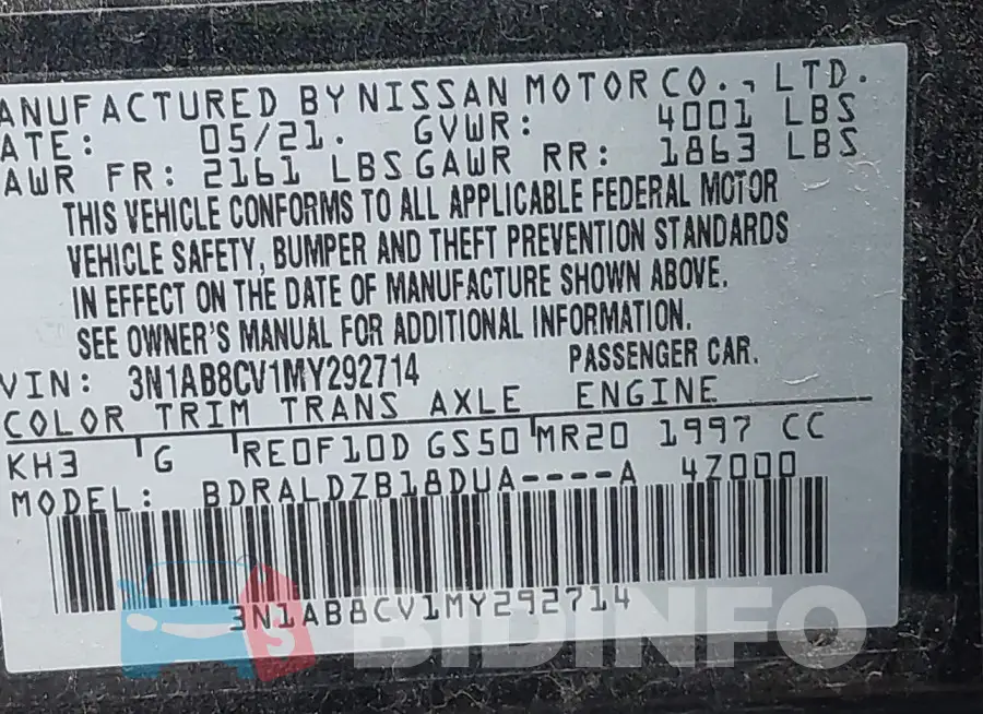3N1AB8CV1MY292714 Photo# 9
