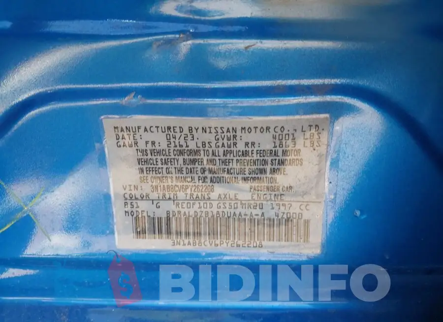 3N1AB8CV6PY262208 Photo# 9