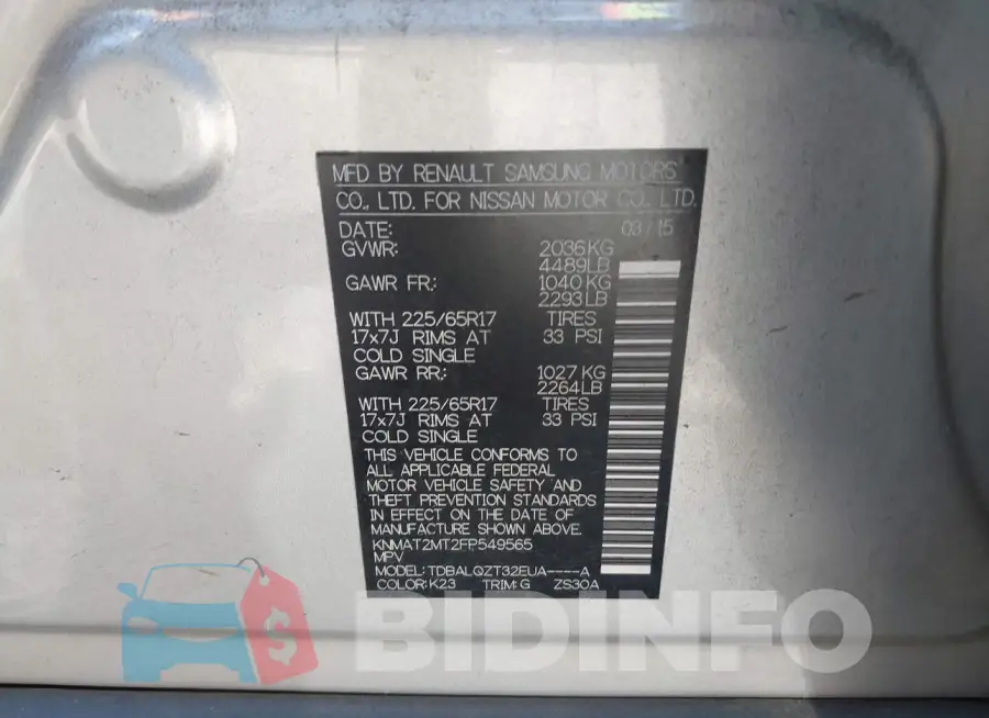 KNMAT2MT2FP549565 Photo# 9