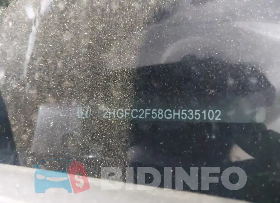 2HGFC2F58GH535102 Photo# 17