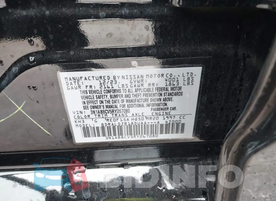 3N1AB8CV5RY267080 Photo# 9