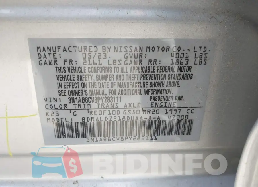 3N1AB8CV8PY283111 Photo# 9