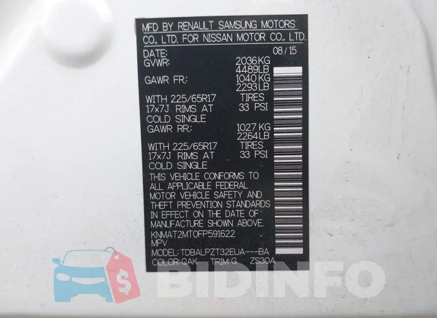 KNMAT2MT0FP591622 Photo# 9