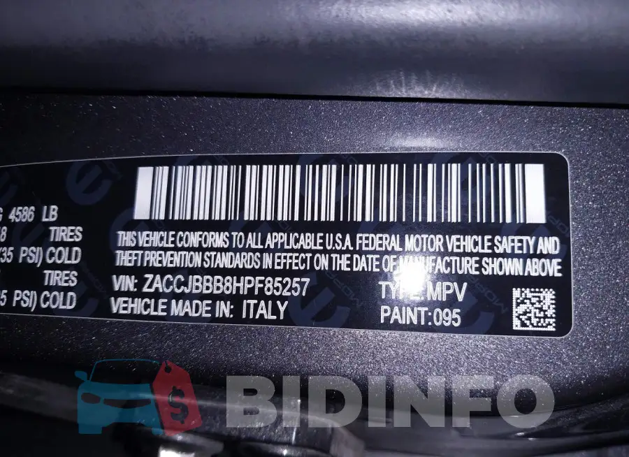 ZACCJBBB8HPF85257 Photo# 17