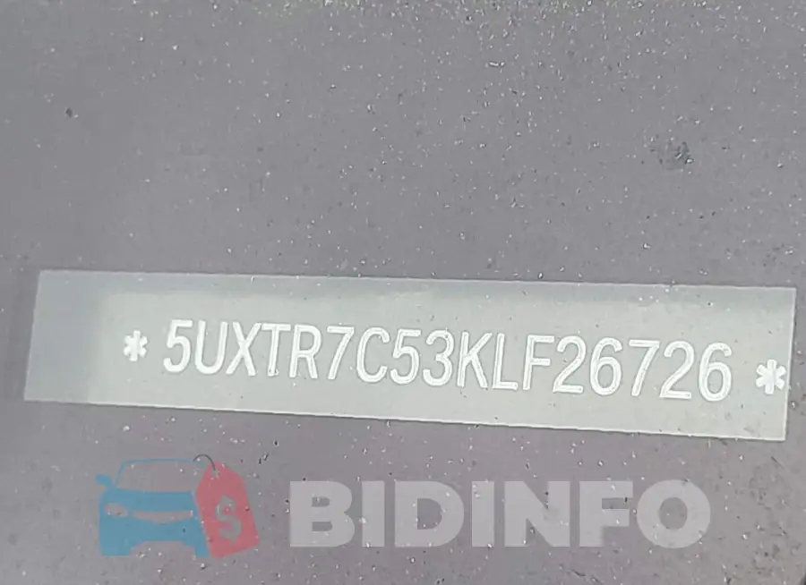 5UXTR7C53KLF26726 Photo# 9