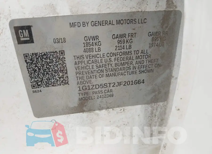 1G1ZD5ST2JF201664 Photo# 9