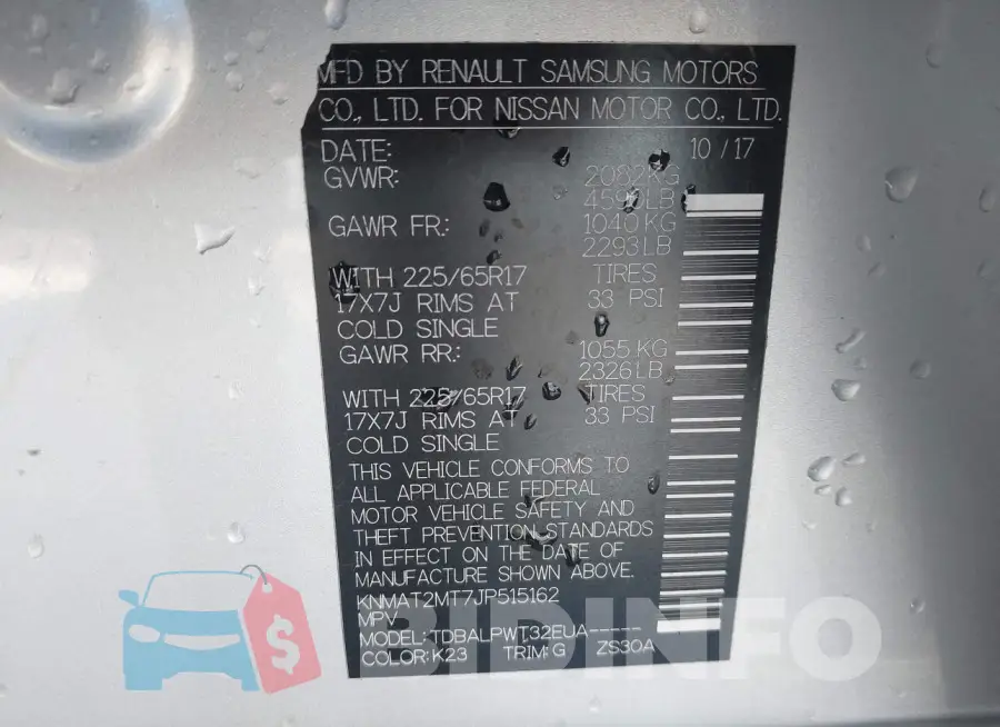 KNMAT2MT7JP515162 Photo# 9