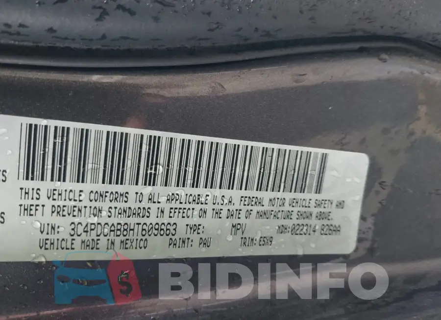 3C4PDCAB8HT609663 Photo# 9