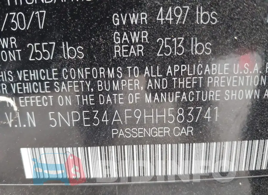 5NPE34AF9HH583741 Photo# 9